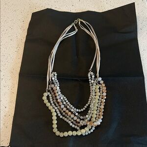 Elegant Multi-Strand Beaded Necklace